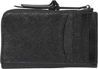Marc Jacobs Accessoires, Dames, Zwart, ONE Size, Leer, Top Zip Multi Portemonnee