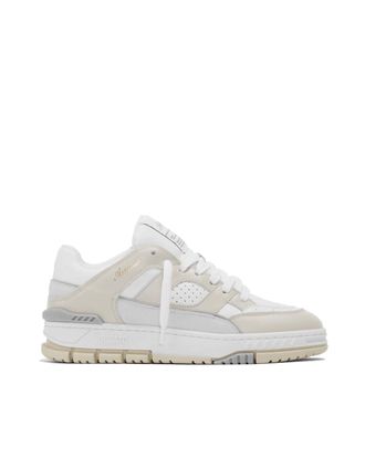 Axel Arigato Handcrafted Low-Top Sneakers in White and Beige