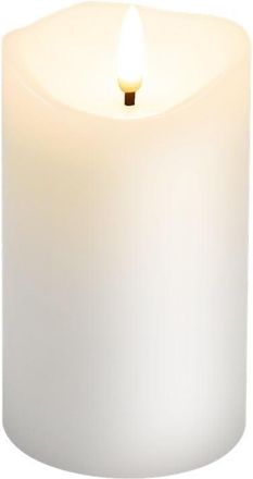 OEM Velas Led, Velas Blancas De Cera Aut&eacute;ntica, 7,5 X 12,5 Cm Con Funci&oacute;n De Temporizador, Mecha 3d, Funcionan Con Pilas, Luz Blanca C&aacute;lida, Para Una Deco