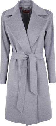 Max Mara Elegant Dravenna Coat - Dames - Jas met riem - Grijs - 2XS - Jassen