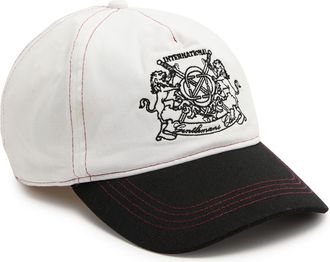 Craftd London Gentlemans Club Cotton-twill cap - White And Black - One Size