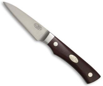 OEM Cuchillo De Cocina Fallkniven Zulu Fabricado En Acero Cos Laminado Y Con Una Hoja De 7,5 Cm, Con Mango Micarta Marr&oacute;n En Estuche De Madera