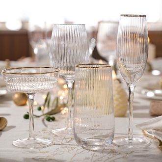 La Redoute Interieurs Set van 4 waterglazen Lurik