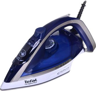 T-fal Ultimate Pure Fv6812e0 Plancha Plancha A Vapor 2800 W Azul, Plata