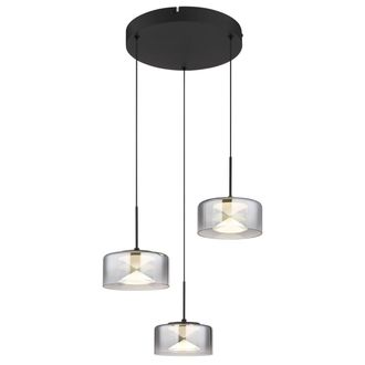 Globo Lighting Globo - L&aacute;mpara Colgante - Belinda - Negro - Vidrio - &Oslash; 40cm