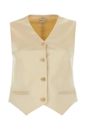 Magda Butrym Cream Cotton Blend Vest
