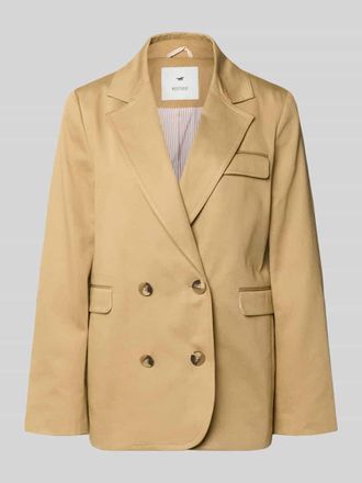 Mustang Jeans Mustang Regular Fit Blazer mit Doppelknopf-Reihe Modell Marlow in Beige, Gr&ouml;&szlig;e XL