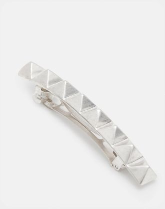 AllSaints Brass Pyramid French Barrette Hair Clip, Size: One Size