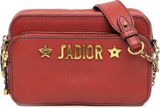 Dior Pre-owned Womens Jadior Camera Bag Leather - Brown - One Size