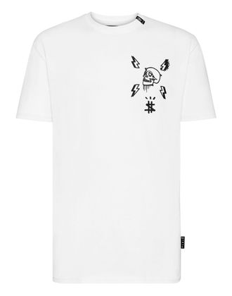 Philipp Plein T-shirt Round Neck SS print Skull