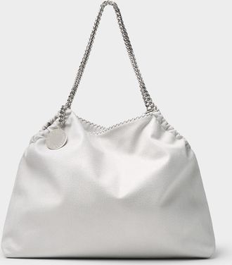 Stella McCartney Womens Falabella faux-suede chain handbag