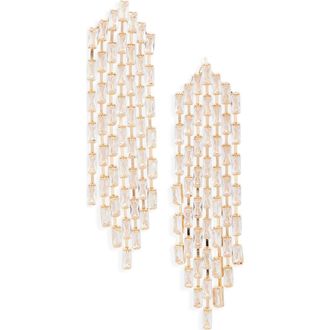 Tasha Multiple Strand Cubic Zirconia Chandelier Earrings in Gold/cz at Nordstrom Rack