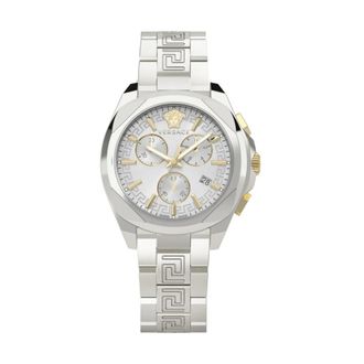 Versace Chrono Lady Zilveren Quartz Horloge - Dames - Horloges - Grijs - ONE Size - Accessoires