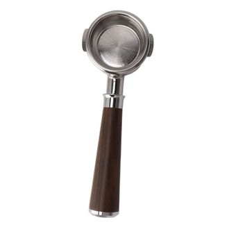 OEM Portafiltro Sin Fondo De 58 Mm Para Cafeteras Comerciales Con Doble Orejeta, Fabricado En Acero Inoxidable Con Acabado Negro Resistente A La Corrosi&oacute;n