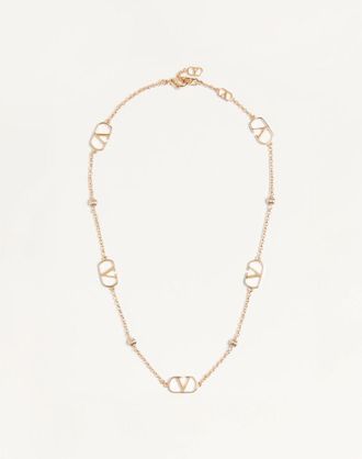 Valentino Garavani Collana VLogo Signature In Metallo Donna ORO UNI