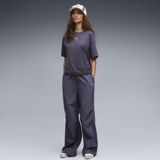 Puma Pantaloni stile parachute in tessuto Wardrobe Essentials da donna, Abbigliamento, Grigio, XL