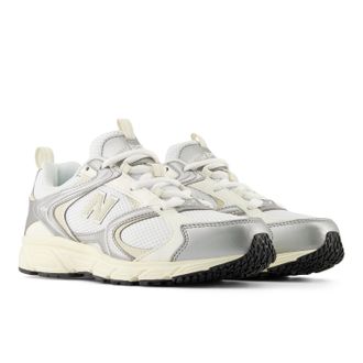 New Balance Sneaker NEW BALANCE ML408, Damen, Gr. 44,5, weiss (wei&szlig;), Synthetik, Schuhe Sneaker, vom New Balance 530 inspiriert