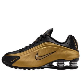 Nike (WMNS) Nike Shox R4 Black Metallic Gold AR3565-005