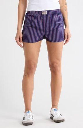 BDG Navy Stripe Cotton Boxer Shorts at Nordstrom Rack, Size X-Small