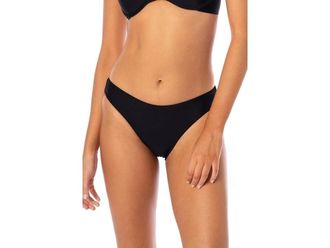 Maaji Maaji Noir Bikini Bottom Womens Black Stretch Sublimity Swimwear BUU1159