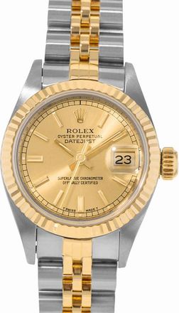 Rolex Pre-owned Rolex Datejust 26 Automatic Chronometer Champagne Dial Ladies Watch 69173 CSJ