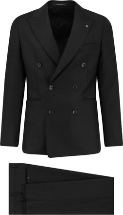 Tagliatore Double-breasted jas - Heren - Business pakken - Zwart - XL - Wol - Kostuums