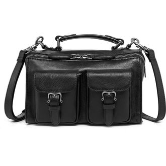 OLD TREND Las Luna Leather Crossbody Bag in Black at Nordstrom Rack