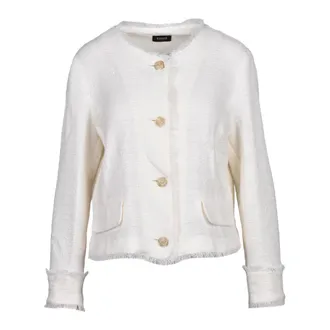 Emme Di Marella Emme DI Marella, Dames, Jassen, Beige, Maat: 2XL Katoen