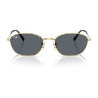 Ray-Ban Sunglasses, unisex, Yellow, Size: 58 MM Irregular Metal Sunglasses