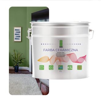 OEM Pintura Cer&aacute;mica Para Pared Lavable Verde Oliva 2l Resistente A Las Manchas