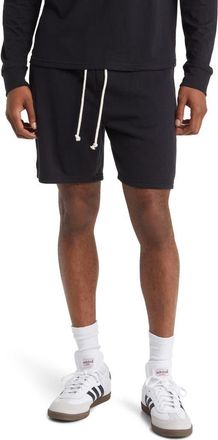 Threads 4 Thought Garrett Drawstring Fleece Shorts in Black at Nordstrom, Size Xx-Large
