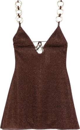 Os&eacute;ree Lumi&egrave;re Ring-detail Mini Dress