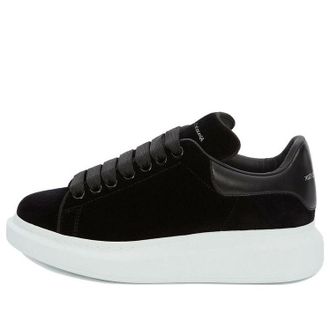 Alexander McQueen (WMNS) Alexander McQueen Oversized Sneaker Smooth Black 553775W4FKT1000