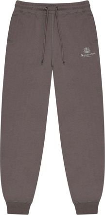 Aquascutum Mens Active Basic Rib Moonrock Grey Trackpant Cotton - Size X-Large