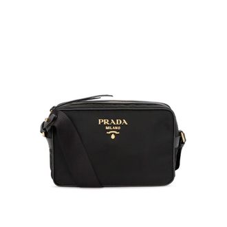 Prada Bolsa de c&aacute;mara del logotipo de Prada Nylon