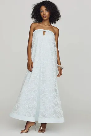 Mare Mare Strapless Lace Maxi Dress