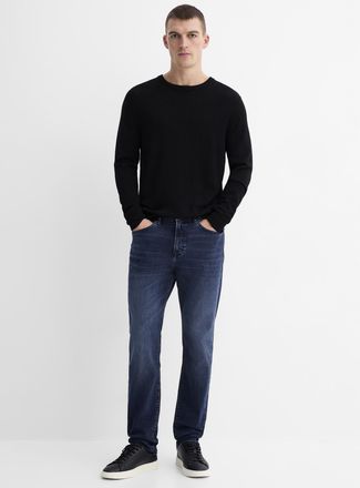 BOSS Mens Onyx dark-blue jean Tapered fit