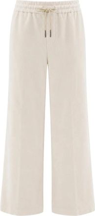 PANICALE Wijde broek - Dames - Wijde Broeken - Beige - M - Broeken