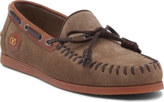 Valentino Garavani VLOGO Boat Shoe in Tobacco at Nordstrom, Size 13Us