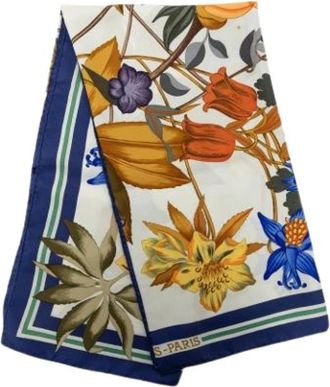 Herm&egrave;s Pre-owned Fl DHellade Scarf - - Pre-owned - Donna - Multicolore - ONE SIZE