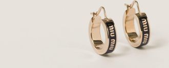 Miu Miu Enameled metal earrings