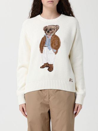 Polo Ralph Lauren Maglia di cotone con logo Orso Polo Ralph Lauren