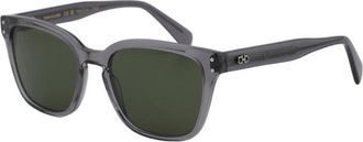 Ferragamo Sunglasses Square Full Rim, Transparent Grey Frame And Grey Lens Sf1040Scp020