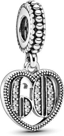 Pandora Moments Silver Cz Charm