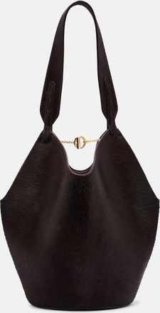 Khaite Lotus Mini calf hair tote bag
