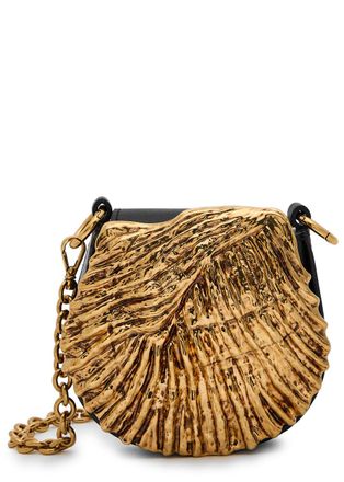 Chloé Sea Treasures Mini Leather Clutch - Black - One Size