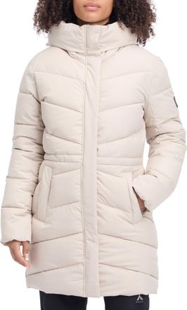 McKinley Funktionsmantel MCKINLEY Mantel Ecosta II W, Damen, Gr. 36, navy, braun, Obermaterial: 100% Polyester. Futter: 100% Polyester. Wattierung: 100% Polyes