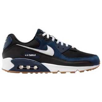 Nike Mens Air Max 90 - Shoes Gum Medium Brown/White/Midnight Navy Size 08.0