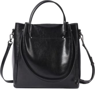 Generic Compatible For Cowhide Genuine Leather Womens Shoulder Bag Tote Large Capacity Crossbody Handbag Commuter Shopping bag(K)