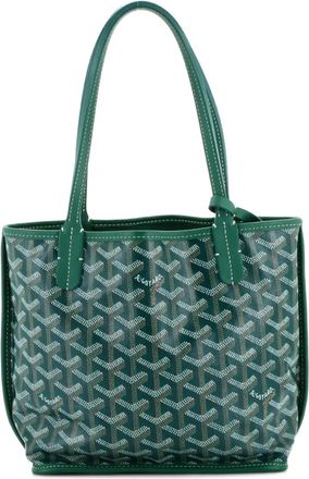 Goyard Anjou Reversible Tote Coated Canvas Mini satchel - women - Fabric - One Size - Green